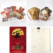 A script, posters, and promotional items from Miss Saigon