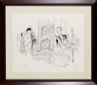 A signed Hirschfeld depicting Julie Andrews
