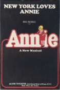 An original Broadway poster for Mike Nichols Annie