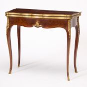 French Gilt-Bronze Mounted Kingwood and Bois De Bout Card Table