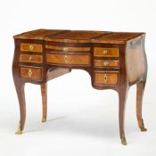 Louis XV Tulipwood, Kingwood, Amaranth and Fruitwood Marquetry Table de Toilette
