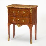 Louis XV/XVI Transitional Ormolu-Mounted Kingwood Commode
