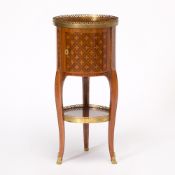 Late Louis XV Gilt-Bronze Mounted Tulipwood, Palmwood, and Parquetry Table En Chiffonière