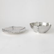 Tiffany & Co. Sterling Silver "Exposition" Pattern Fruit Bowl and Stand