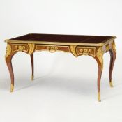 Régence Style Gilt-Bronze Mounted Kingwood Bureau Plat by Sormani