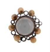 A MOONSTONE DRESS RING