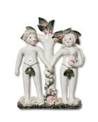 SYLVIE AURORE NISBET (1931-), ADAM AND EVE DATED 27-11-75