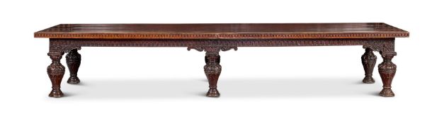 AN ENGLISH OAK REFECTORY TABLE, EARLY 17TH CENTURY AND LATER