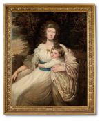 JOHN OPIE (BRITISH 1761-1807), PORTRAIT OF MRS NEWNHAM WITH HER CHILD