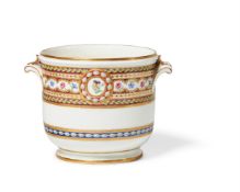 A SÈVRES HALF WINE BOTTLE COOLER (SEAU A DEMI-BOUTEILLE), FRANCE CIRCA 1789