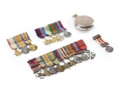 A GROUP OF NINE MINIATURES, MAINLY FIRST WORLD WAR