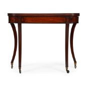 A REGENCY MAHOGANY TEA TABLE, CIRCA 1820