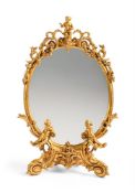 A FRENCH GILT BRONZE DRESSING TABLE MIRROR, EARLY 20TH CENTURY