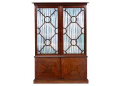 A GEORGE III MAHOGANY BOOKCASE, 18TH CENTURY AND LATER