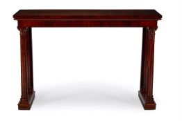 A REGENCY MAHOGANY SIDE TABLE, EARLY 19TH CENTURY