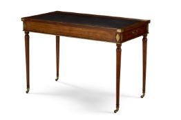 A LOUIS XVI BRASS-MOUNTED MAHOGANY TRIC TRAC TABLE, LATE 18TH CENTURY