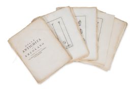 AFTER CASANOVA AND VANNI, A SET OF APPROXIMATELY THIRTY-NINE UNFRAMED COPPERPLATE ENGRAVINGS