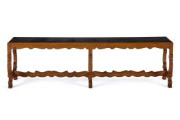 AN OAK STOOL, EARLY 20TH CENTURY