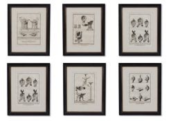AFTER CASANOVA AND VANNI, A SET OF TWENTY TWO FRAMED COPPERPLATE ENGRAVINGS