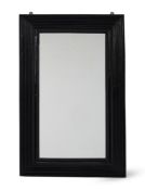 Y AN EBONY MIRROR, 19TH CENTURY