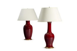 A SANG DE BOEUF GLAZE VASE OF LARGE SIZE, CHINESE, 20TH CENTURY