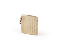A 15 CARAT GOLD VESTA CASE