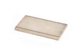 A 9 CARAT GOLD RECTANGULAR CIGARETTE CASE