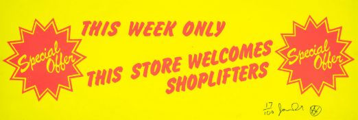 λ Jamie Reid (1947-2023), This Store Welcomes Shoplifters