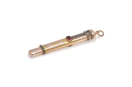 FABERGÉ, A JEWELLED PENCIL HOLDER