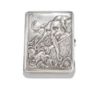 A RUSSIAN SILVER CIGARETTE CASE