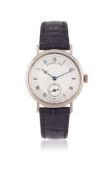 Y BREGUET, CLASSIQUE, REF. 5907, AN 18 CARAT WHITE GOLD WRISTWATCH WITH POWER RESERVE