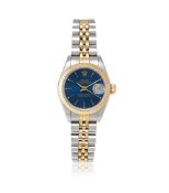 ROLEX, OYSTER PERPETUAL DATEJUST, REF. 69173, A LADY'S BI-METAL BRACELET WATCH WITH DATE