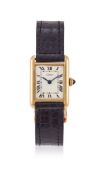 CARTIER, TANK, REF. 1703, AN 18 CARAT GOLD WRISTWATCH