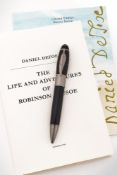 MONTBLANC, WRITERS EDITION, DANIEL DEFOE, A LIMITED EDITION BALLPOINT PEN