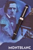 MONTBLANC, DONATION PEN, HOMAGE TO FRÉDERIC CHOPIN, A SPECIAL EDITION ROLLERBALL PEN