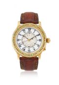 LONGINES, LINDBERGH HOUR ANGLE, REF. 989.5216, A GOLD COLOURED WRISTWATCH