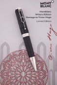 MONTBLANC, WRITERS EDITION, VICTOR HUGO, A LIMITED EDITION BALLPOINT PEN