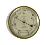 A RARE WWII ROYAL NAVY ISSUE SUBMARINE COMPARTMENT DOUBLE-ROTATION AIR PRESSURE GAUGE