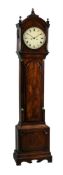 A GEORGE III MAHOGANY EIGHT-DAY LONGCASE CLOCK WITH CONCENTRIC CALENDAR