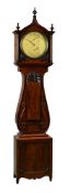A SCOTTISH EARLY VICTORIAN CARVED MAHOGANY EIGHT-DAY LONGCASE REGULATOR