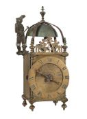 A VERY RARE EARLY FRENCH LANTERN CLOCK PROBABLY CORRESPONDING TO ENGLISH ‘FIRST PERIOD’ WORK
