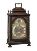 A SCOTTISH REGENCY EBONISED TABLE/BRACKET CLOCK