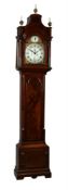 A GEORGE III MAHOGANY EIGHT-DAY LONGCASE CLOCK