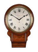 A FINE GEORGE III MAHOGANY DROP-DIAL FUSEE WALL TIMEPIECE OF MUDGE AND DUTTON ‘PHASE II’ DESIGN
