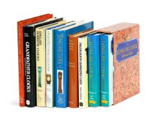 Ɵ HOROLOGICAL REFERENCE BOOKS MAINLY ON LONGCASE CLOCKS - NINE VOLUMES: