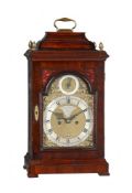 A GEORGE III MAHOGANY TABLE/BRACKET CLOCK WITH TRIP-HOUR REPEAT