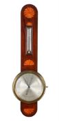 A FINE AND RARE GEORGE III INLAID MAHOGANY MERCURY WHEEL BAROMETER