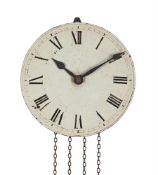 A WILLIAM IV EIGHT-DAY 'HOOK AND SPIKE' WALL CLOCK