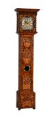 A WILLIAM III WALNUT AND FLORAL MARQUETRY EIGHT-DAY LONGCASE CLOCK WITH TEN-INCH DIAL