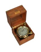 A VICTORIAN MAHOGANY CASED TWO-DAY MARINE CHRONOMETER